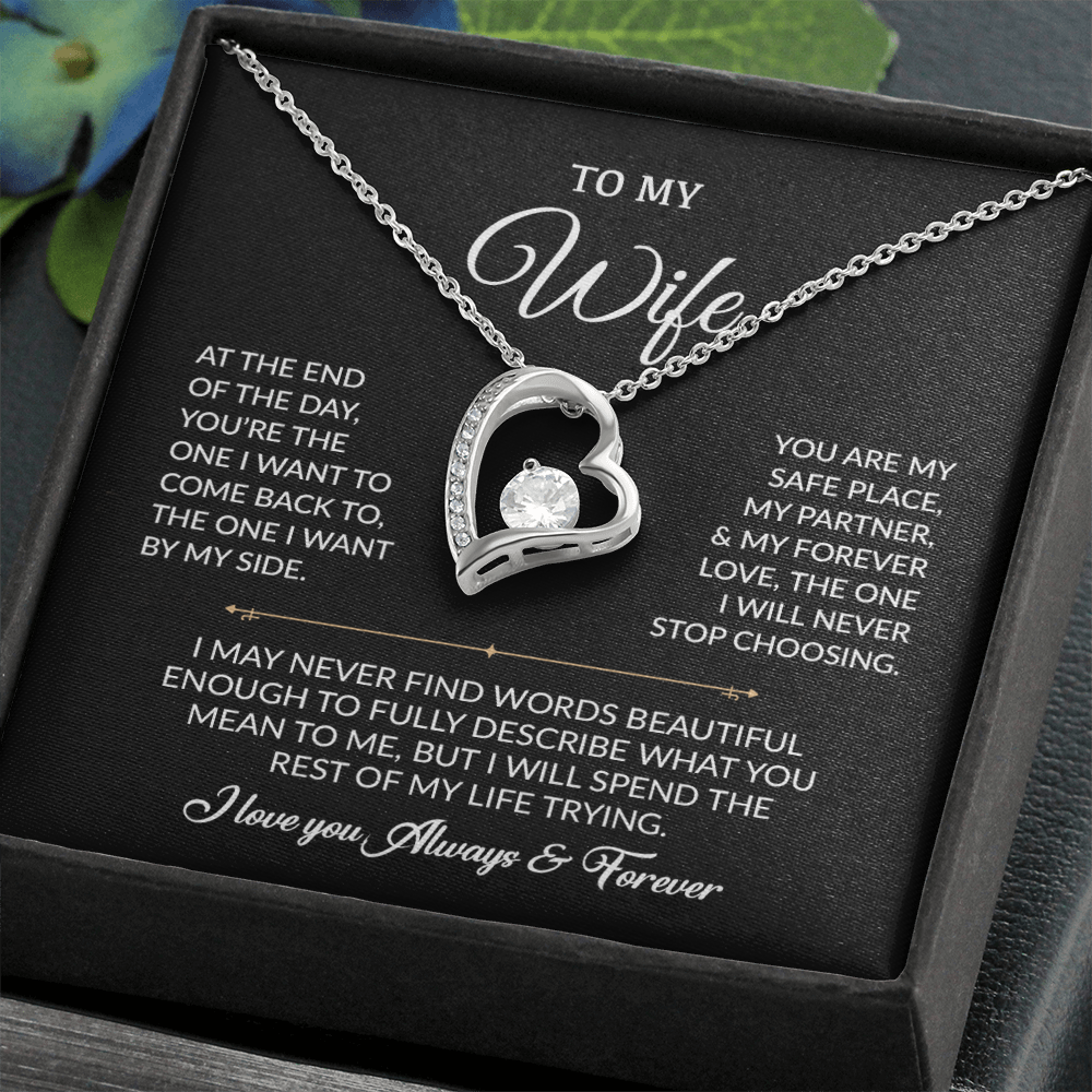 To My Wife Necklace, Gift For Wife, Anniversary Gift For Wife, Necklace For Wife