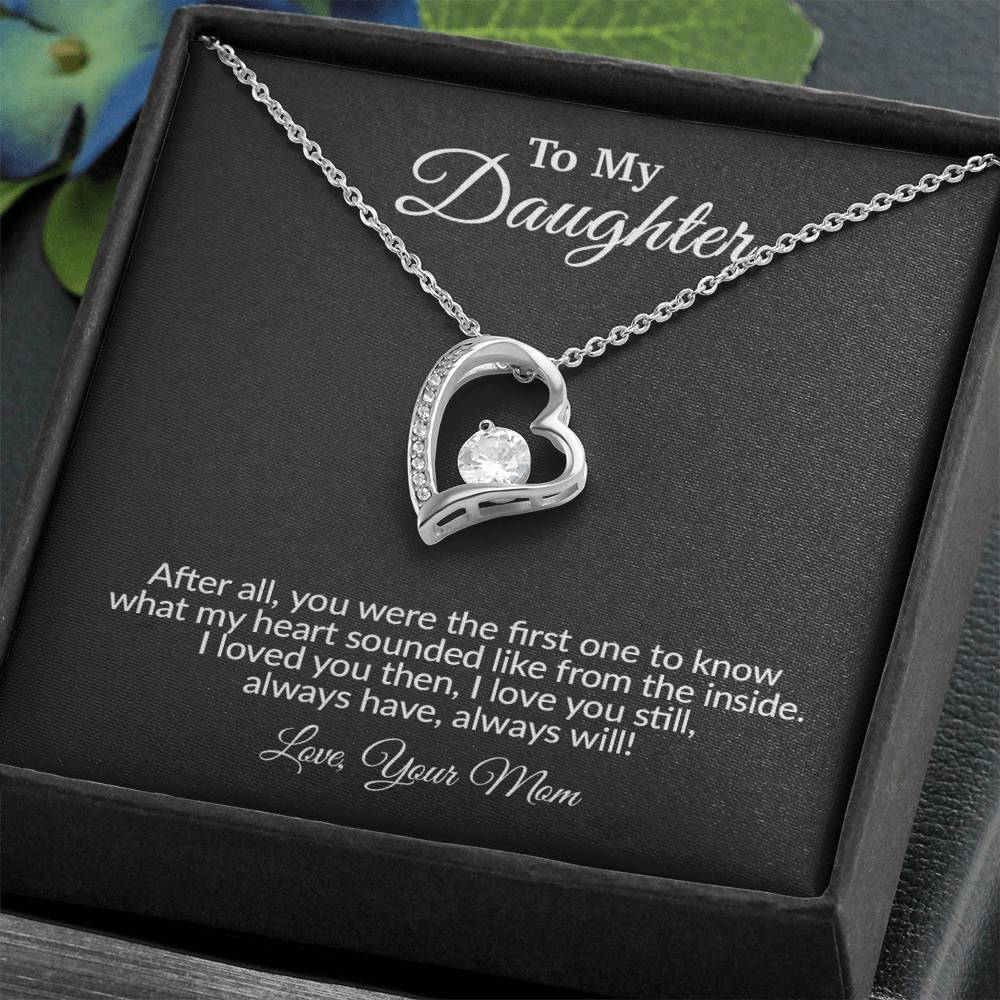 To My Daughter Necklace, Gift for Daughter from Mom, Mother Daughter Necklace