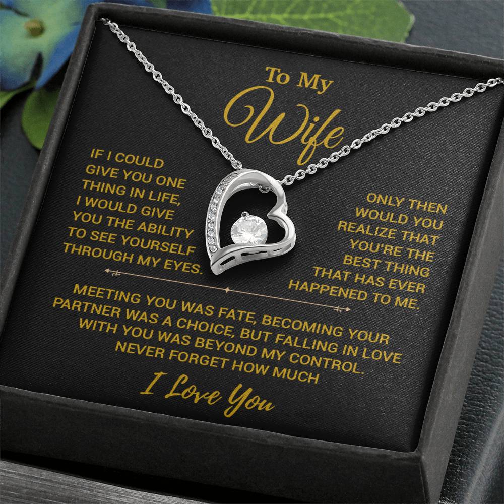 To My Wife Necklace, Christmas Gifts For Women, Anniversary Gift For Wife 19_10_Gold