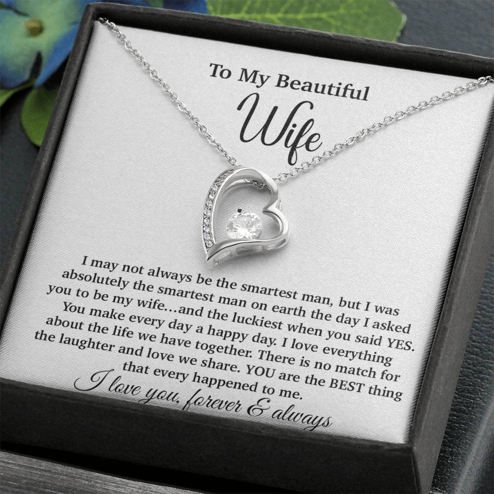To My Wife Necklace, Gift From Husband, Anniversary Jewelry Gifts Wife