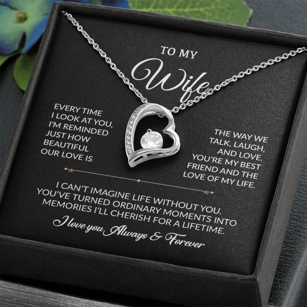 To My Wife Necklace, Gift For Wife, Anniversary Gift For Wife, Necklace For Wife