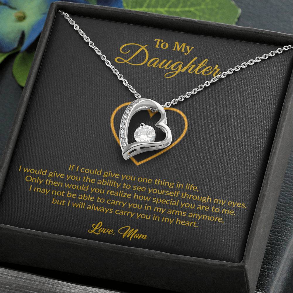 To My Daughter Necklace, Gift for Daughter from Mom, Mother Daughter Necklace