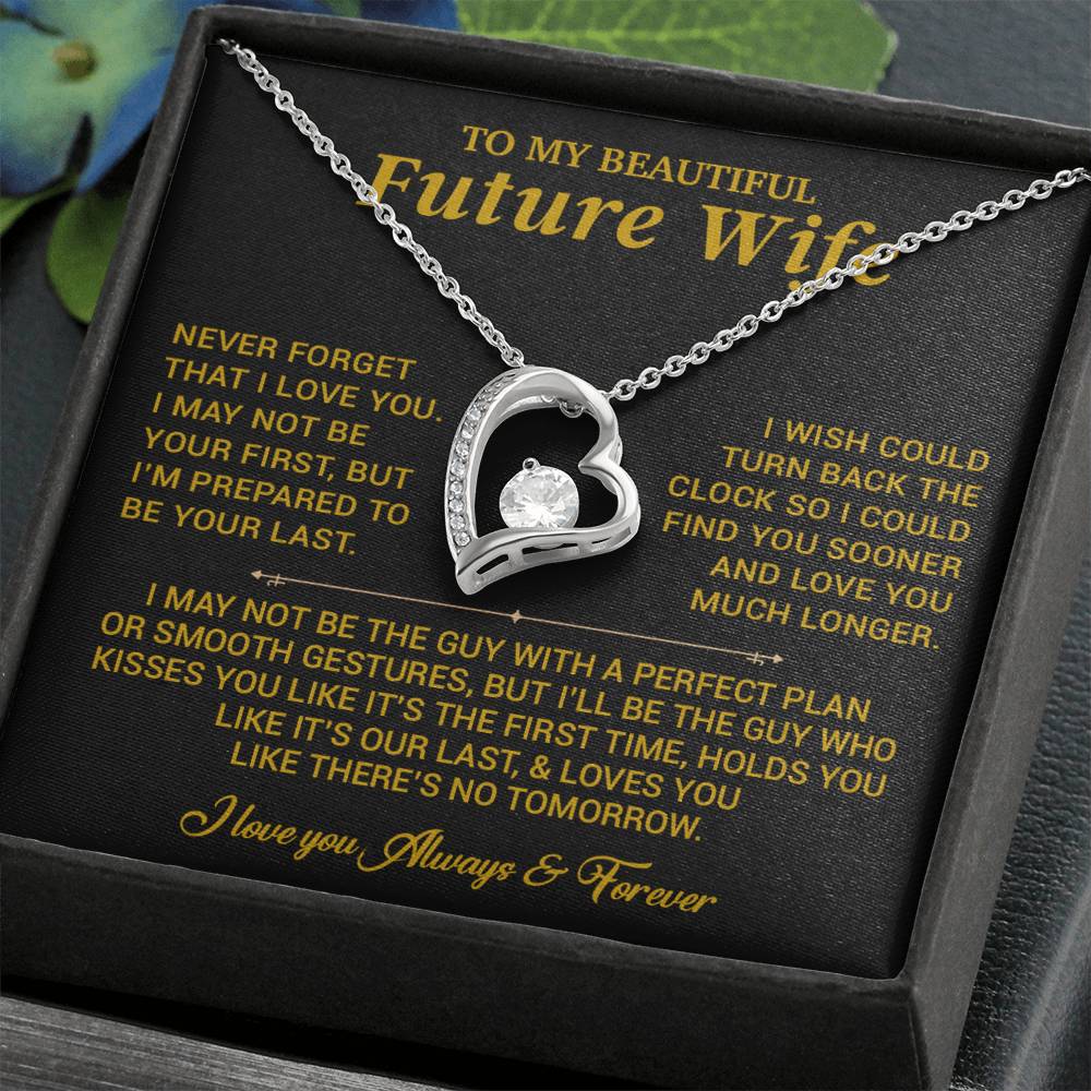 To My Beautiful Future Wife Necklace, Anniversary Birthday Christmas Gift for Her 26_6_Gold
