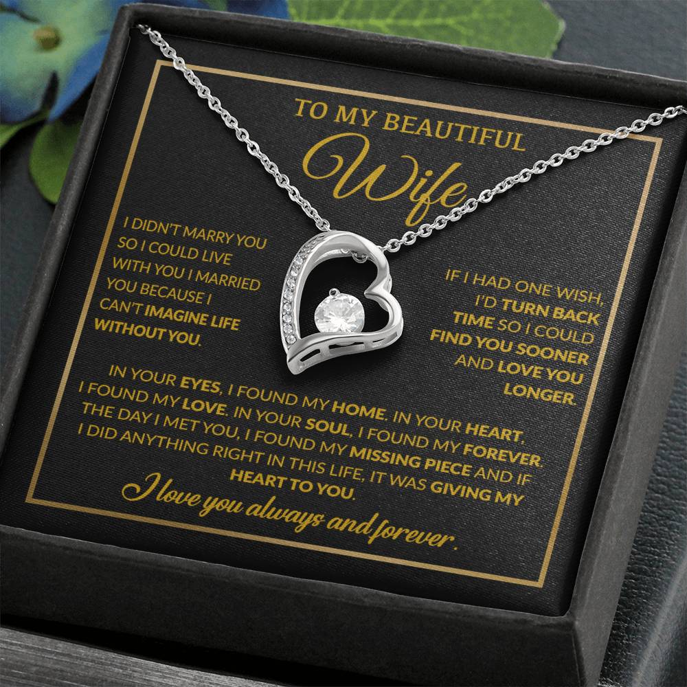 To My Wife Necklace, Christmas Gifts For Women, Anniversary Gift For Wife 15_12