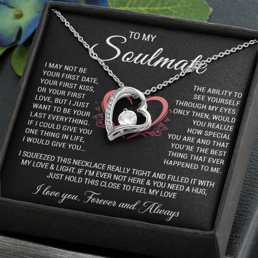 To My Soulmate Necklace, Gift for Wife, Girlfriend, Anniversary Necklace, Soulmate Gift, Christmas Gift