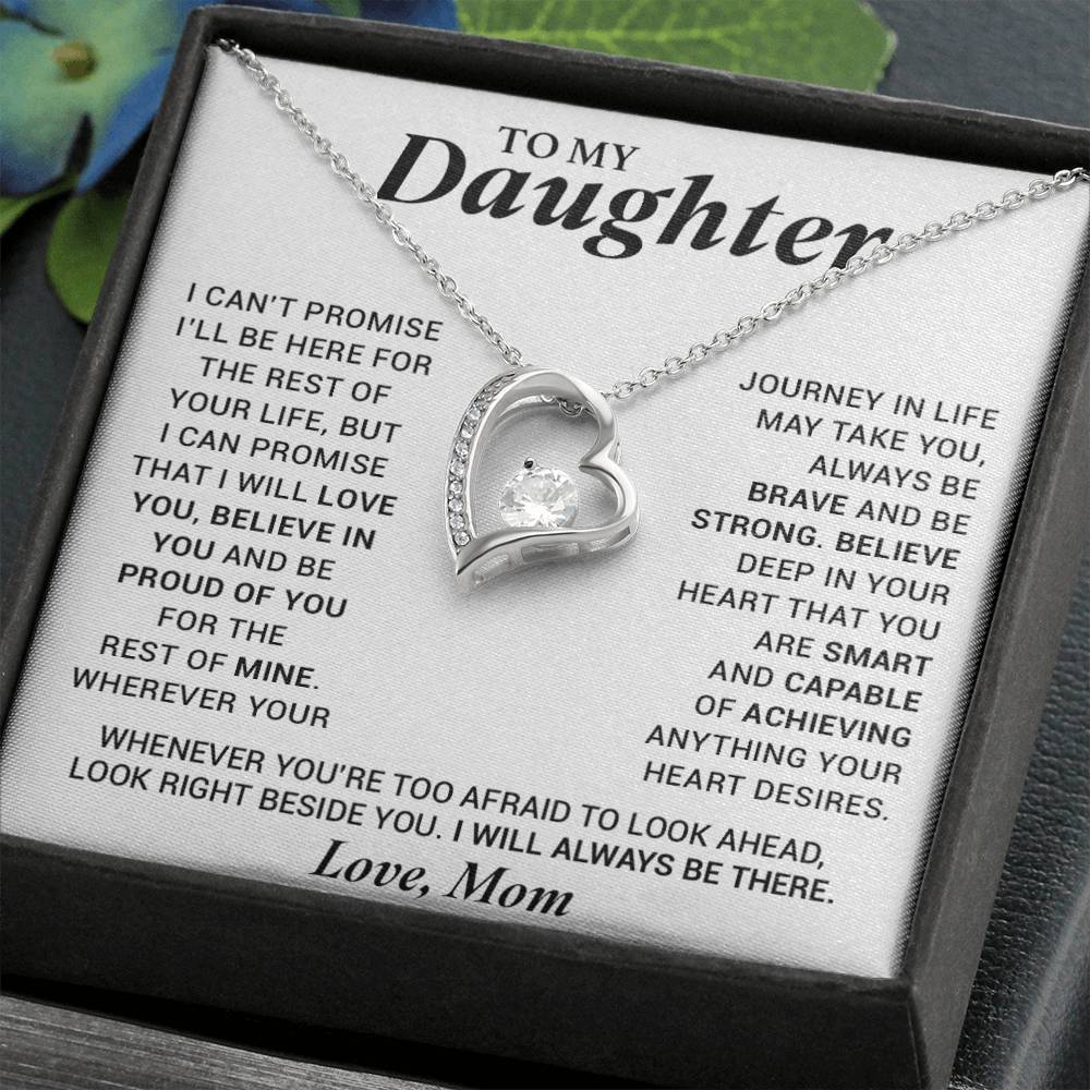 To My Daughter Necklace, Birthday Gift For Daughter From Mom, Xmas Gifts for Her