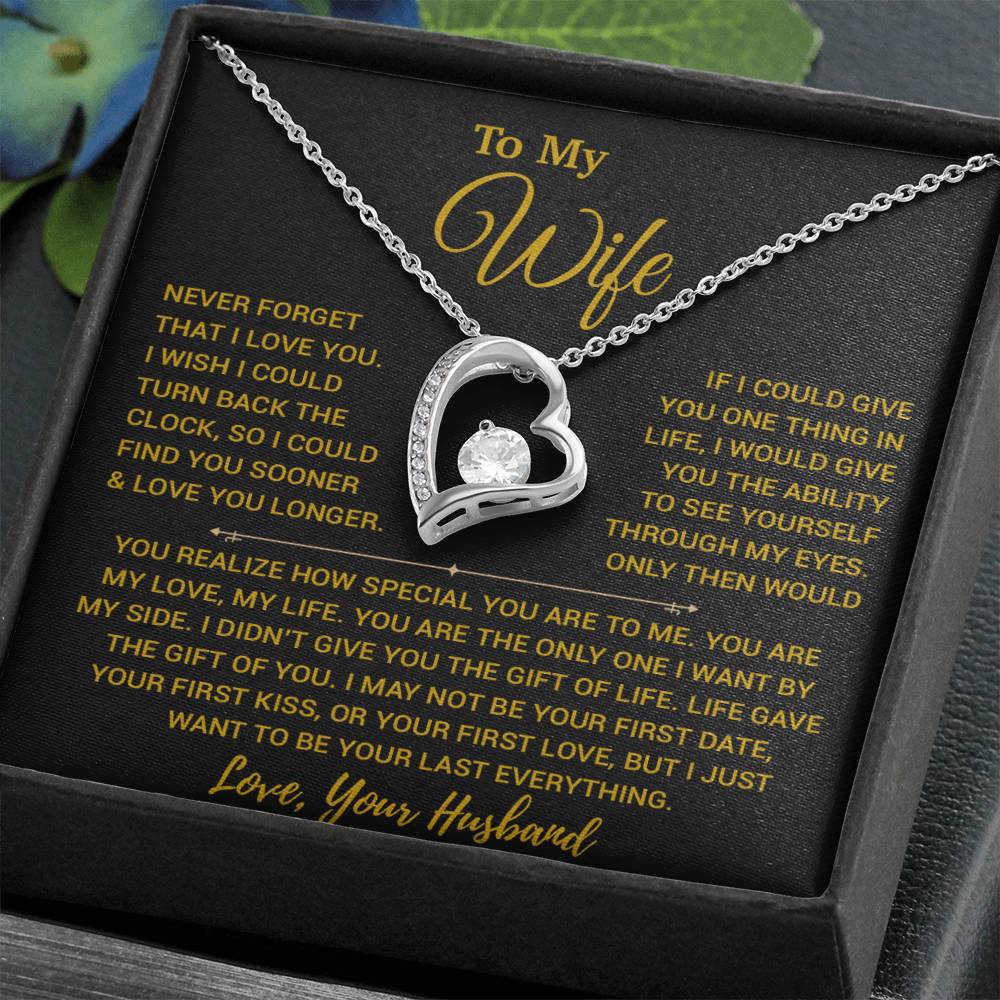 To My Wife Necklace, Vanlentines Gifts For Women, Anniversary Gift For Wife 14_2_Gold