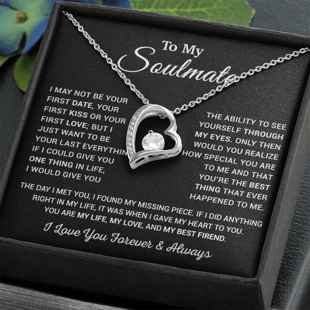 To My Soulmate Necklace, Valentine Gift For Her, Gift For Soulmate 11_1_Black