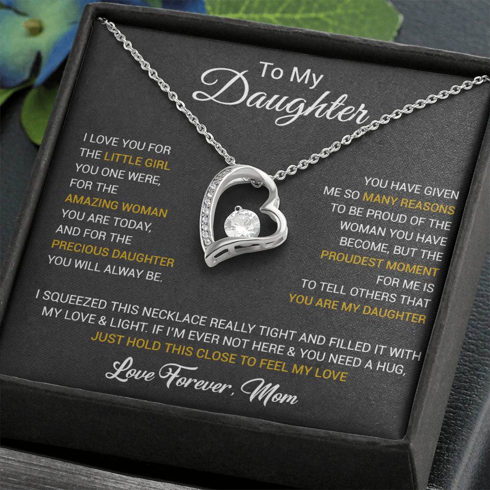 To My Daughter Necklace, Daughter Mother Necklace, Daughter Gift From Dad, Mom 1_10