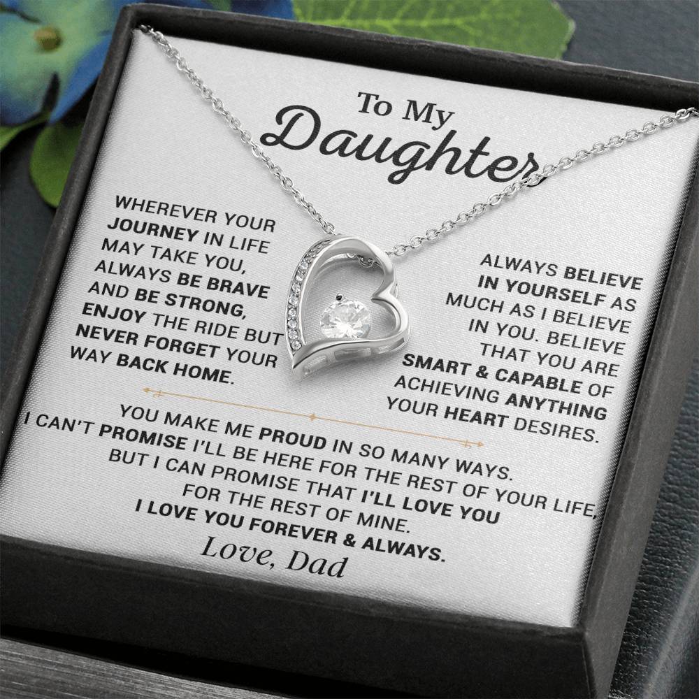 To My Daughter Necklace, Gift for Daughter from Dad, Daughter Father Necklace 12_10