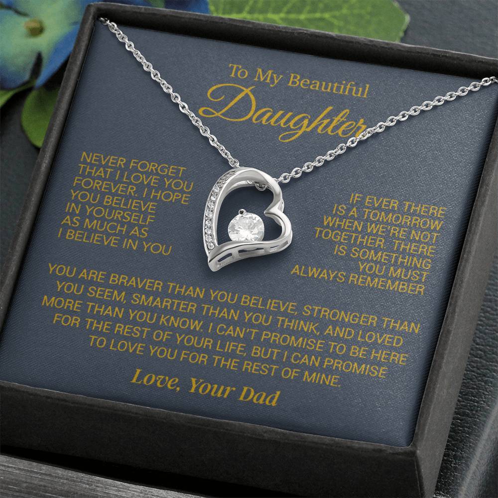 To My Daughter Necklace, Daughter Birthday Gift, Christmas Gift for Daughter 17_10