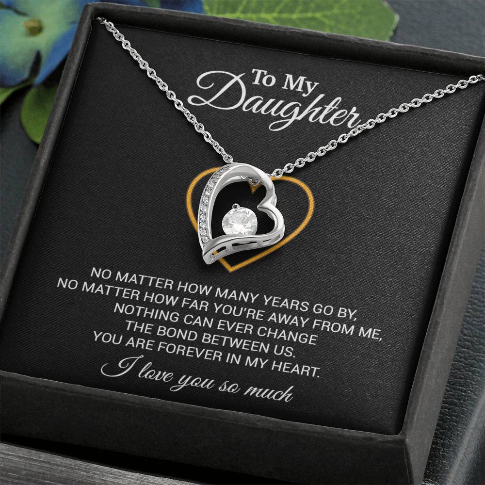 To My Daughter Necklace, Gift For Daughter From Dad, Daughter Father Necklace 12_7_Black