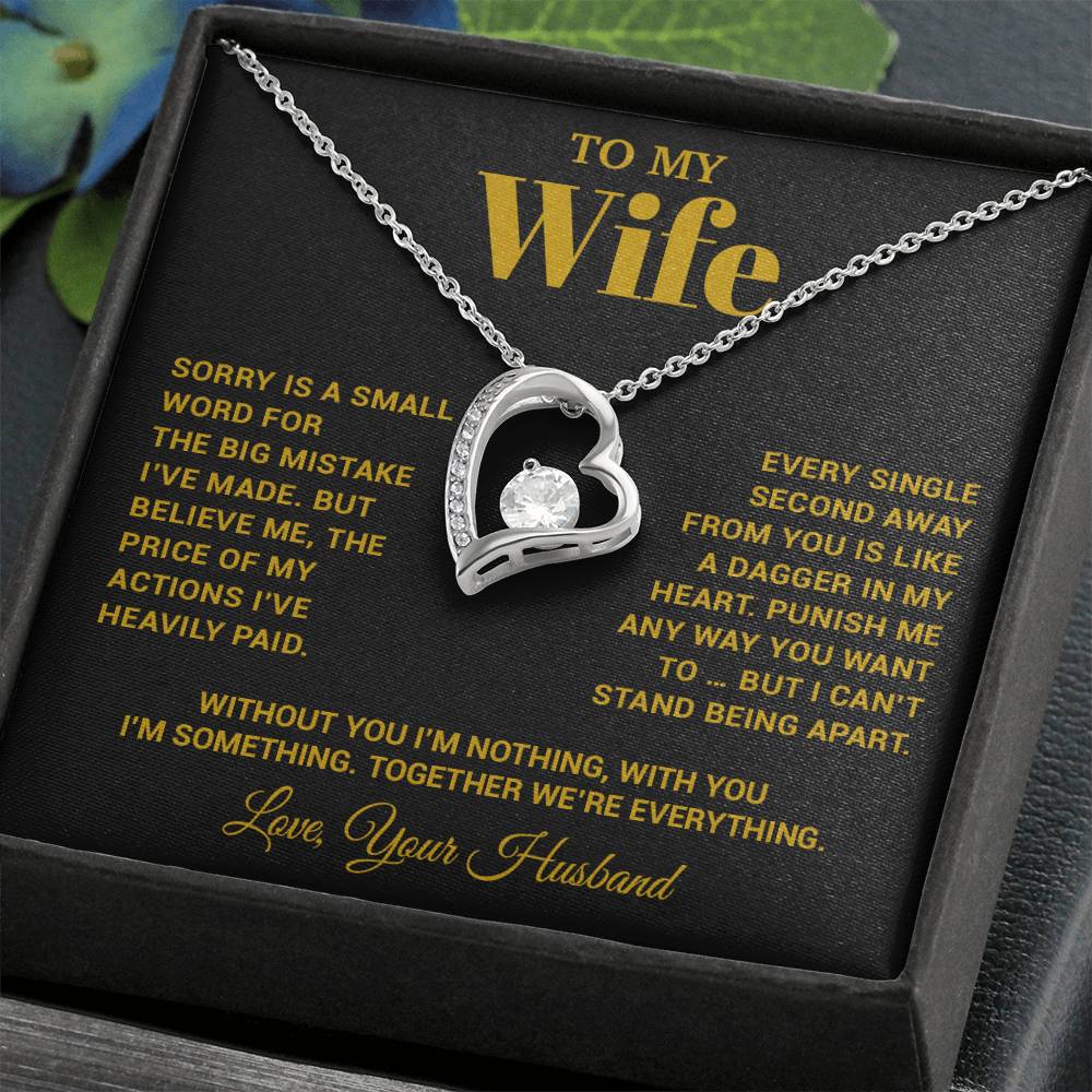 To My Wife Necklace, Christmas Gifts For Women, Anniversary Gift For Wife 15_10_Gold