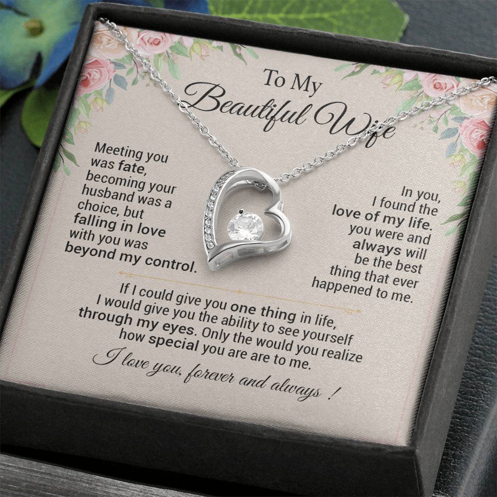 To My Wife Necklace, Anniversary Gift For Wife, Christmas Gifts