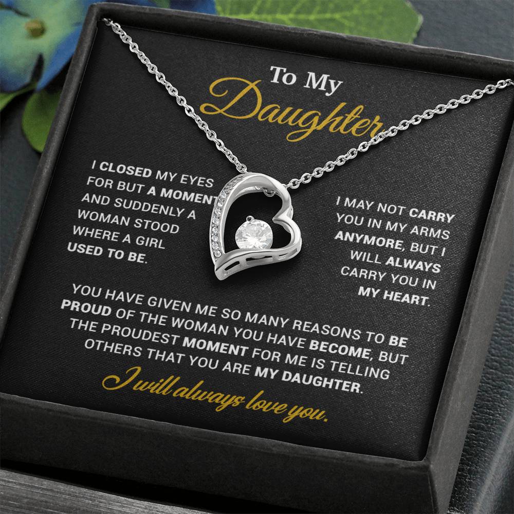 To My Daughter Necklace, Gift for Daughter from Dad, Father Daughter Necklace 120_11