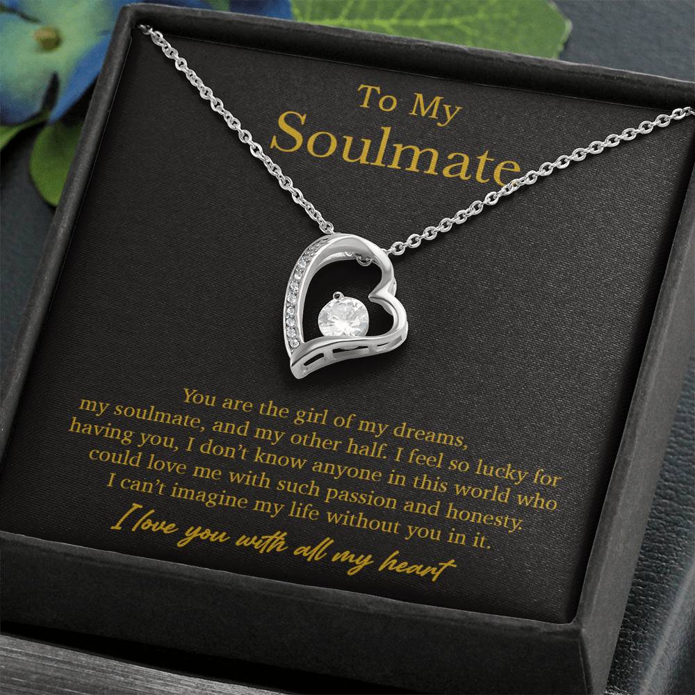To My Soulmate Necklace, Valentines Day Gift, Soulmate Gifts, Birthday Gifts_Gold_21_10