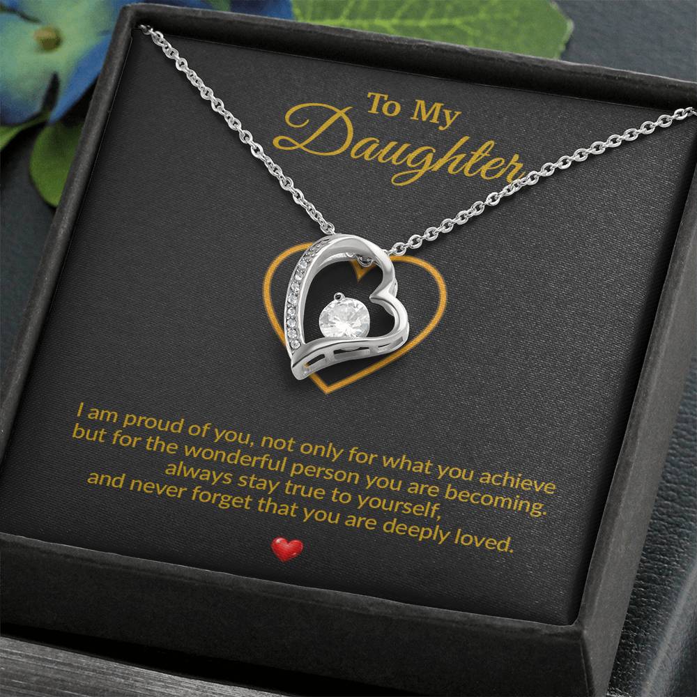To My Daughter Necklace, Gift for Daughter from Dad, Father Daughter Necklace