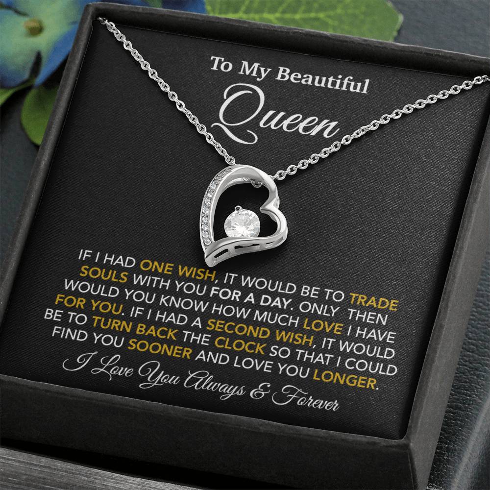 To My Queen Necklace, Anniversary Gift For Wife, Girlfriend Necklace, Birthday Gift For Wife_24_1