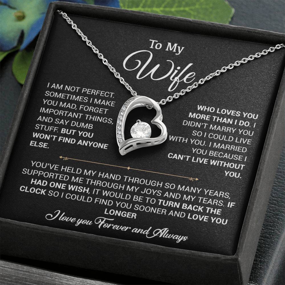 To My Wife Necklace, Gift For Wife, Anniversary Gift For Wife, Christmas Gift