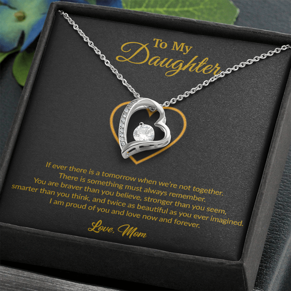 To My Daughter Necklace, Gift for Daughter from Mom, Mother Daughter Necklace