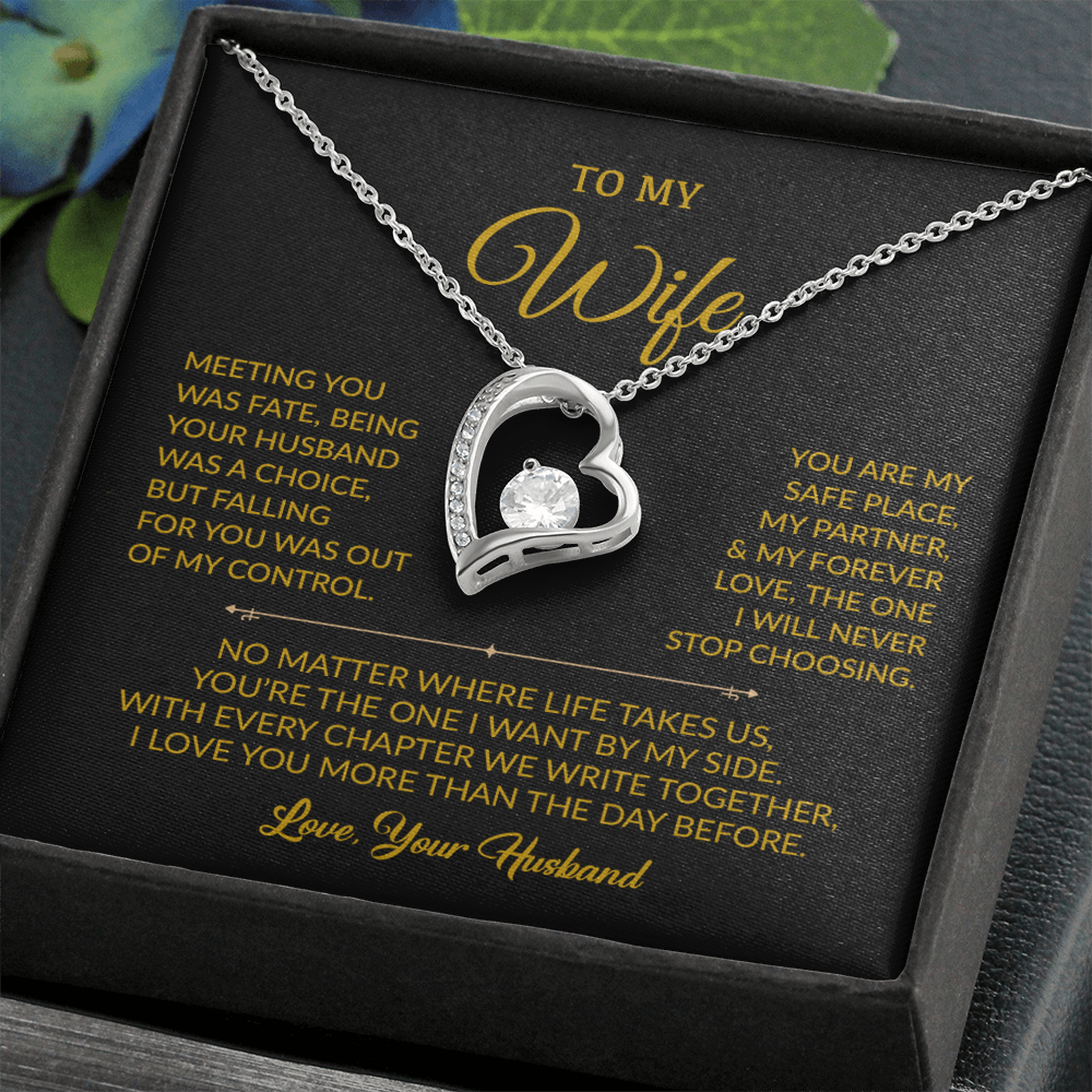 To My Wife Necklace, Gift For Wife, Anniversary Gift For Wife, Necklace For Wife