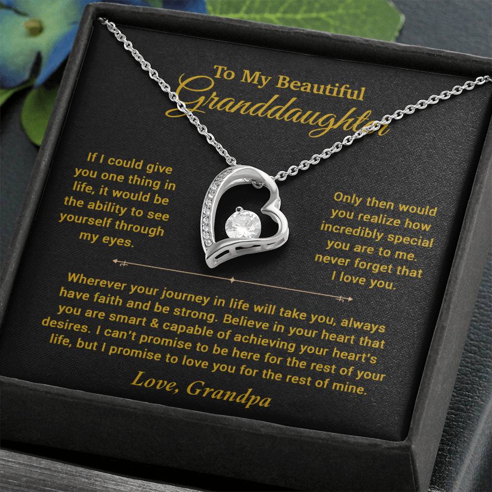 To My Granddaughter Necklace, Birthday Gift For Granddaughter, Birthday Gifts