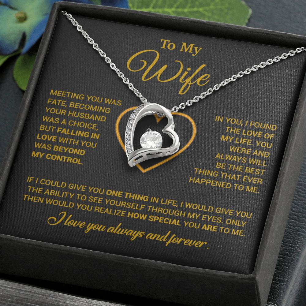 To My Wife Necklace, Christmas Gifts For Women, Anniversary Gift For Wife 11_12_Gold