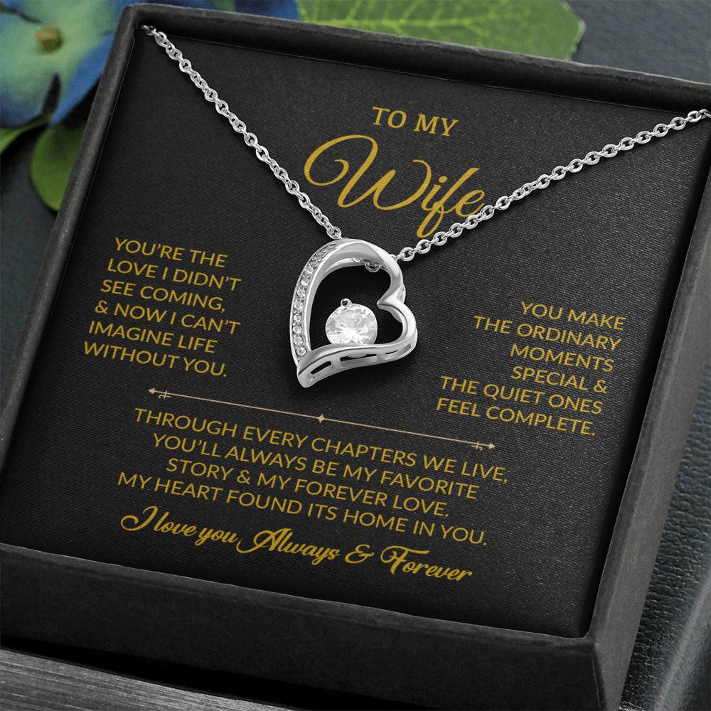 To My Wife Necklace, Gift For Wife, Anniversary Gift For Wife, Necklace For Wife