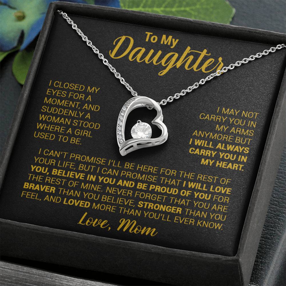To My Daughter Necklace, Daughter Mother Necklace, Daughter Gift From Mom 22_8_Gold