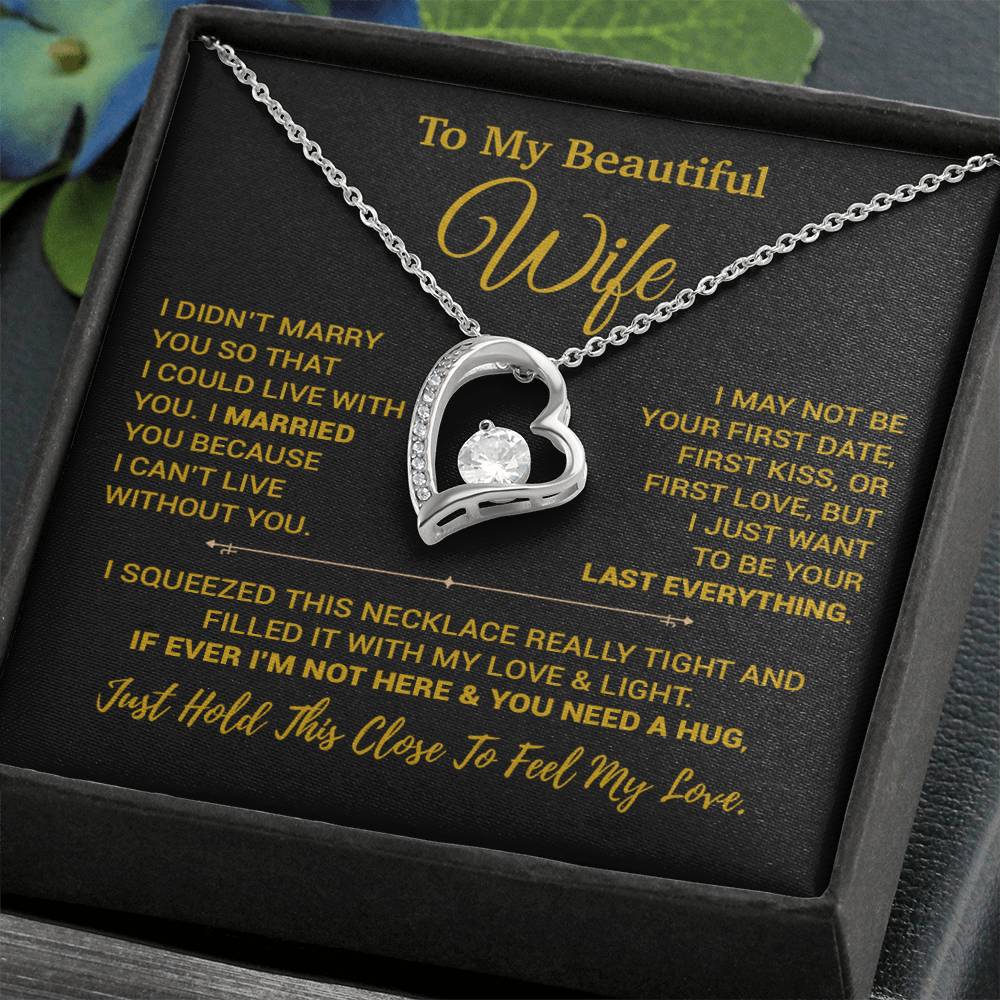 To My Wife Necklace, Christmas Gifts For Women, Anniversary Gift For Wife 7_9_Gold