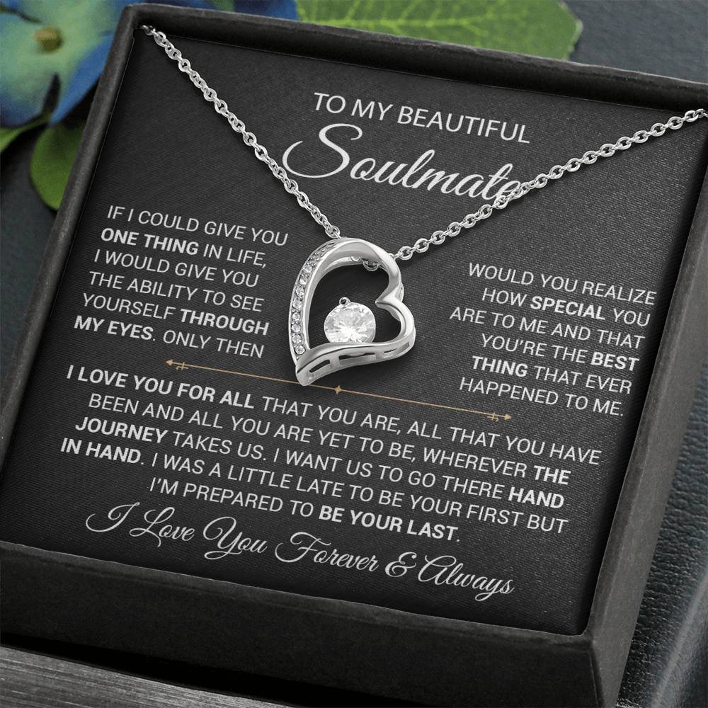 To My Soulmate Necklace, Gift For Wife Girlfriend From Husband, Christmas Gift 9_9