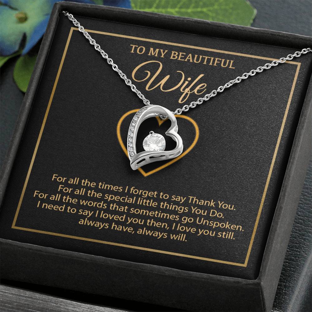 To My Wife Necklace, Gift For Wife, Anniversary Gift For Wife, Necklace For Wife 1_1