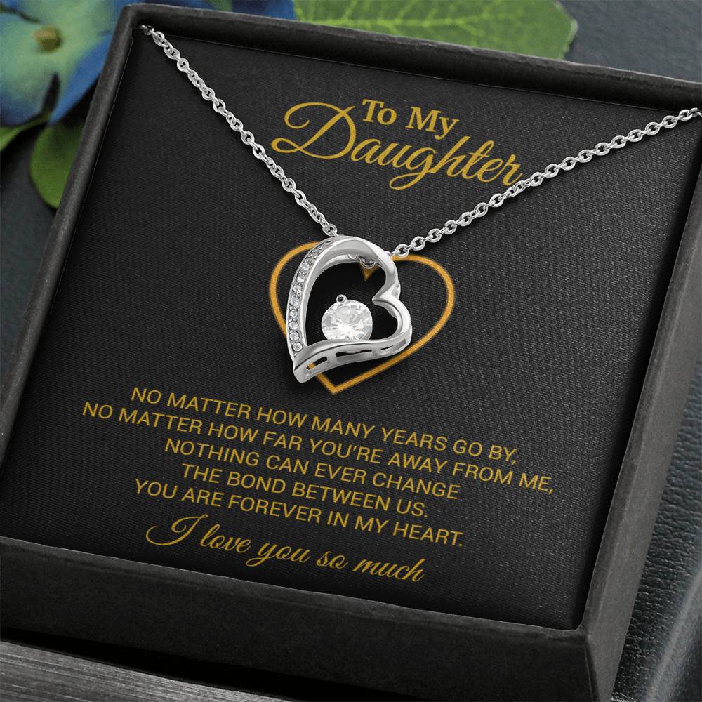 To My Daughter Necklace, Gift For Daughter From Dad, Daughter Father Necklace 12_7_Gold