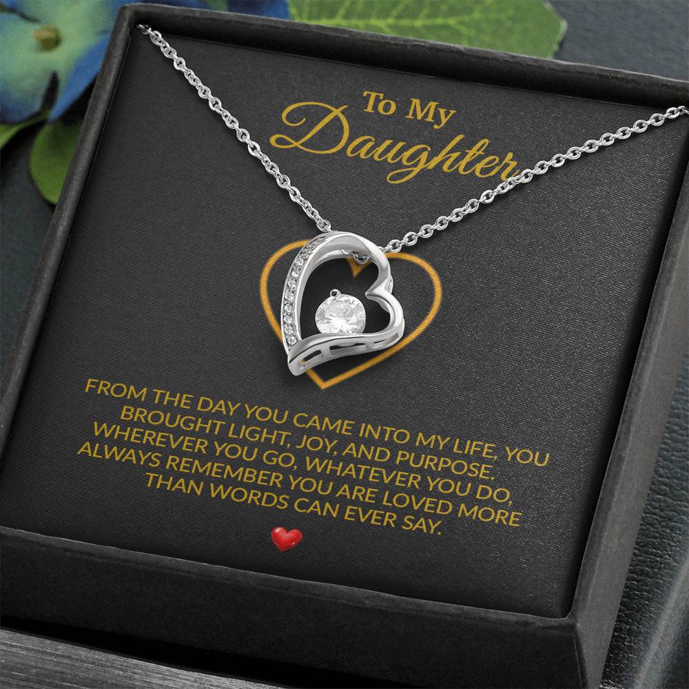 To My Daughter Necklace, Gift for Daughter from Dad, Father Daughter Necklace