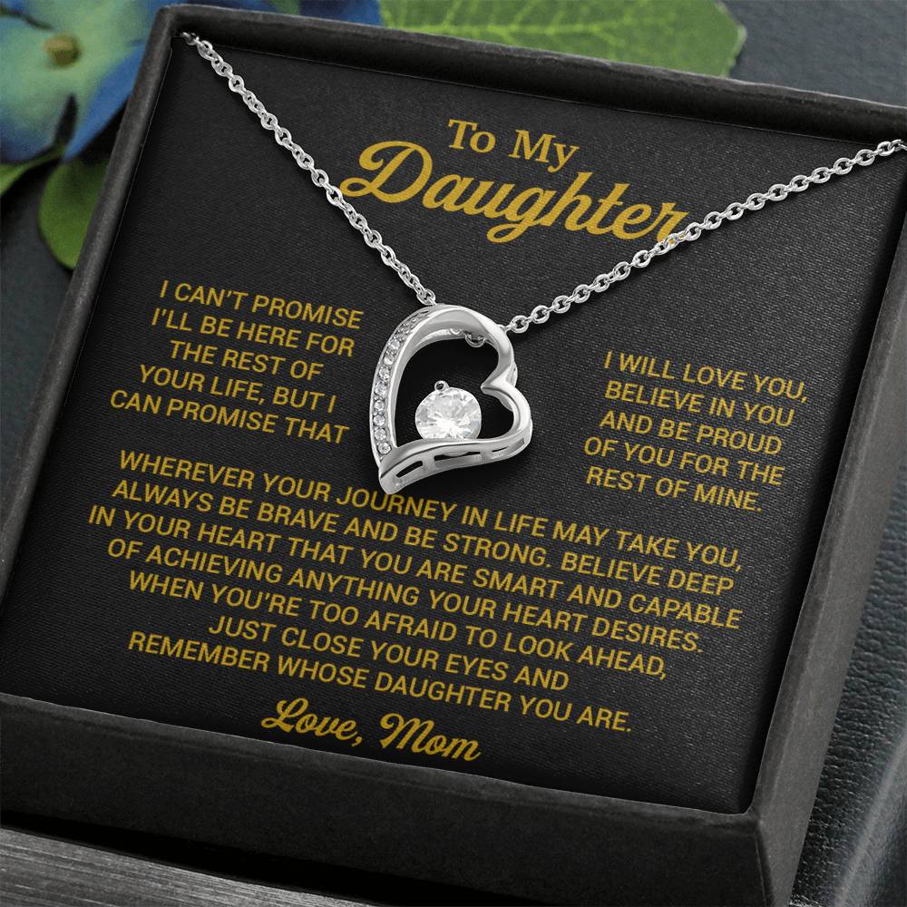To My Daughter Necklace, Daughter Mother Necklace, Daughter Gift From Mom 16_8_Gold