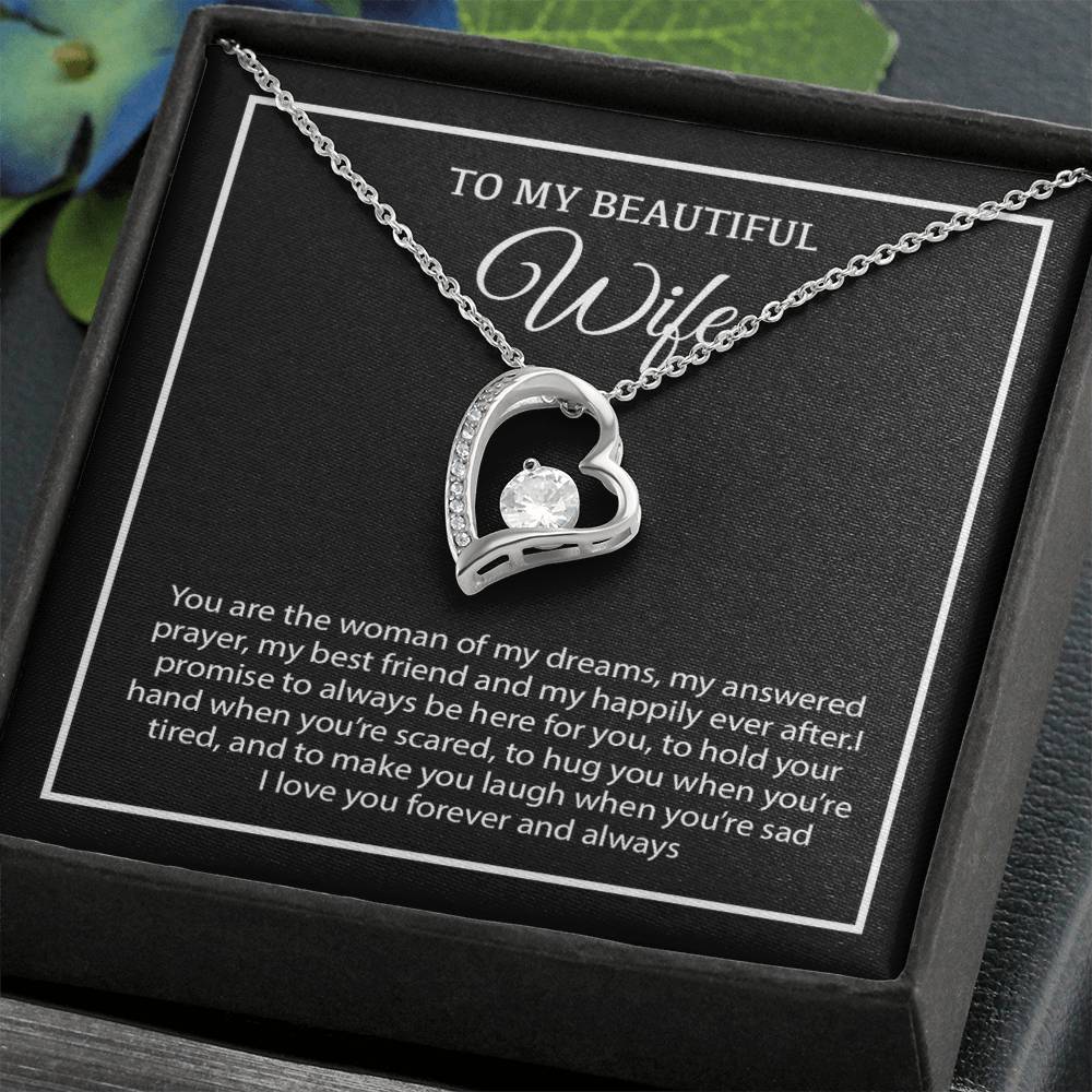 To My Wife Necklace, Christmas Gifts For Women, Anniversary Gift For Wife 19_12_White
