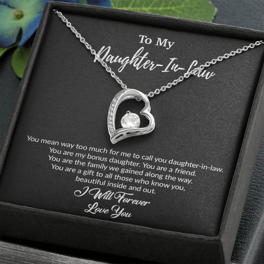 To My Daughter-In-Law Necklace, Gift For Daughter In Law, Daughter In Law Gift