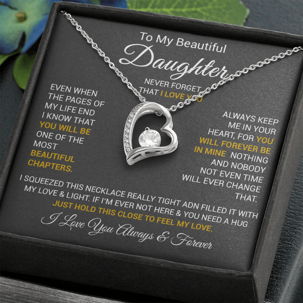 To My Daughter Necklace, Daughter Father Necklace, Daughter Gift From Dad, Mom 2_10