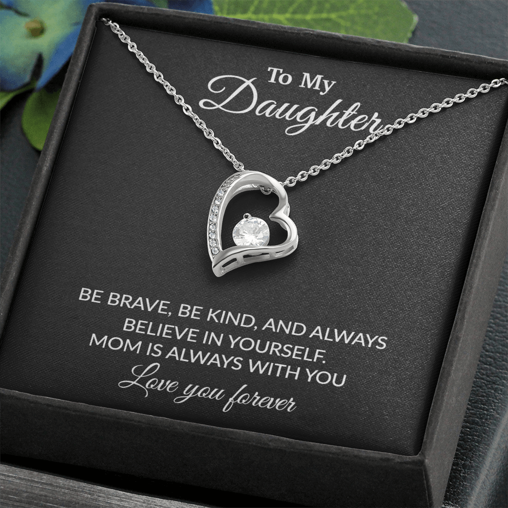 To My Daughter Necklace, Gift for Daughter from Mom, Mother Daughter Necklace