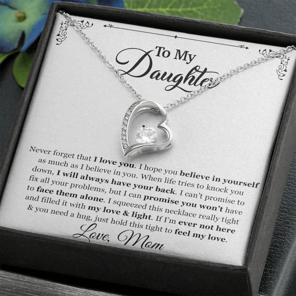 To My Daughter Necklace, Gift for Daughter from mom, Daughter Father Necklace