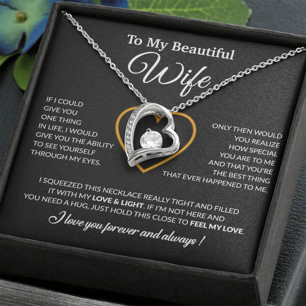 To My Wife Necklace, Christmas Gifts For Women, Anniversary Gift For Wife 22_12_Black
