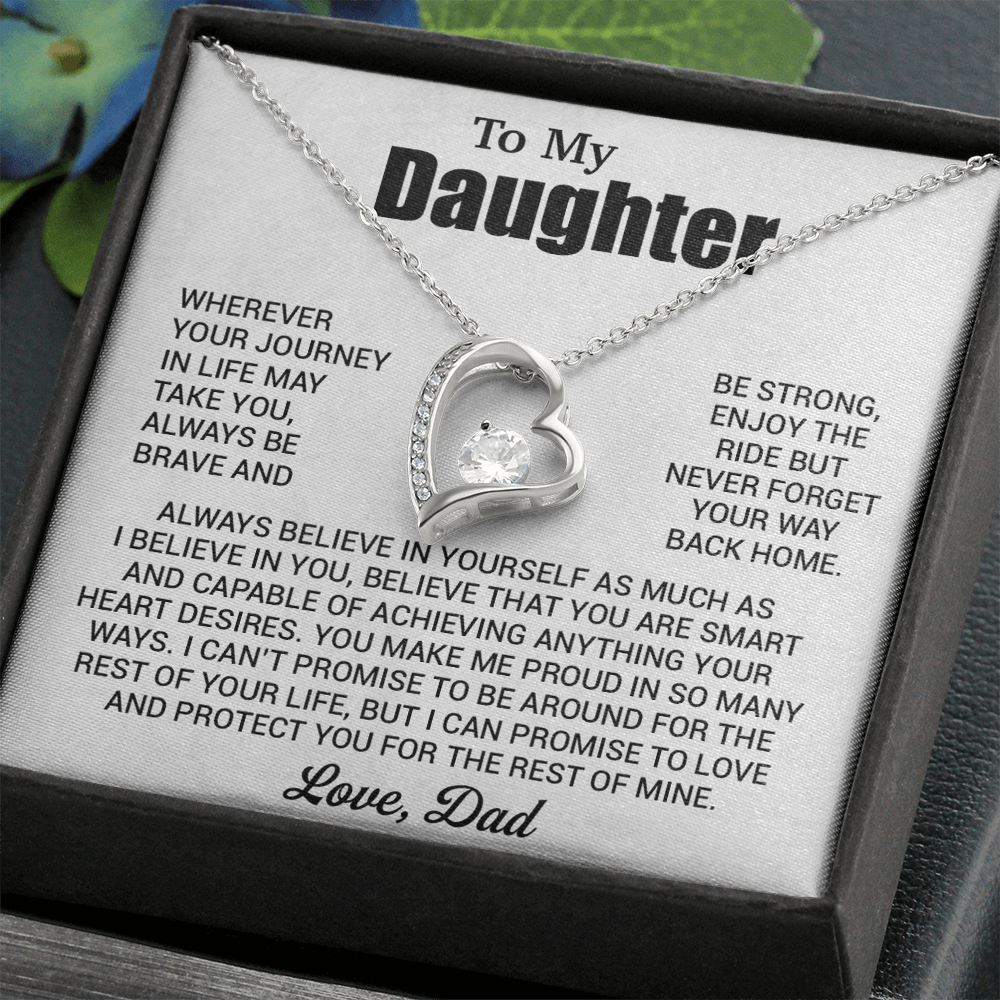 To My Daughter Necklace, Daughter Father Necklace, Daughter Gift From Dad 31_7