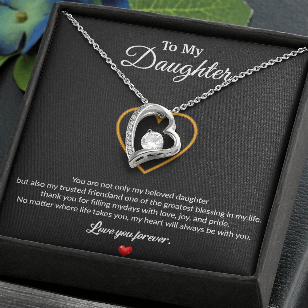 To My Daughter Necklace, Gift for Daughter from Dad, Father Daughter Necklace