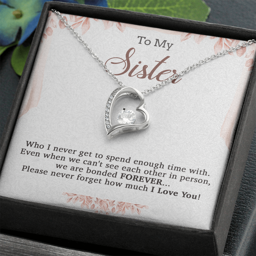To My Sister Necklace, Brother to Sister, Birthday gift For Sister from Brother 20_7
