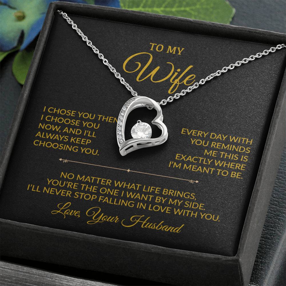 To My Wife Necklace, Gift For Wife, Anniversary Gift For Wife, Necklace For Wife