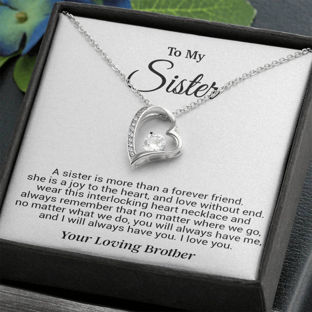 To My Sister Necklace, Birthday GIft For Little Sister, Birthday Gift 12_8