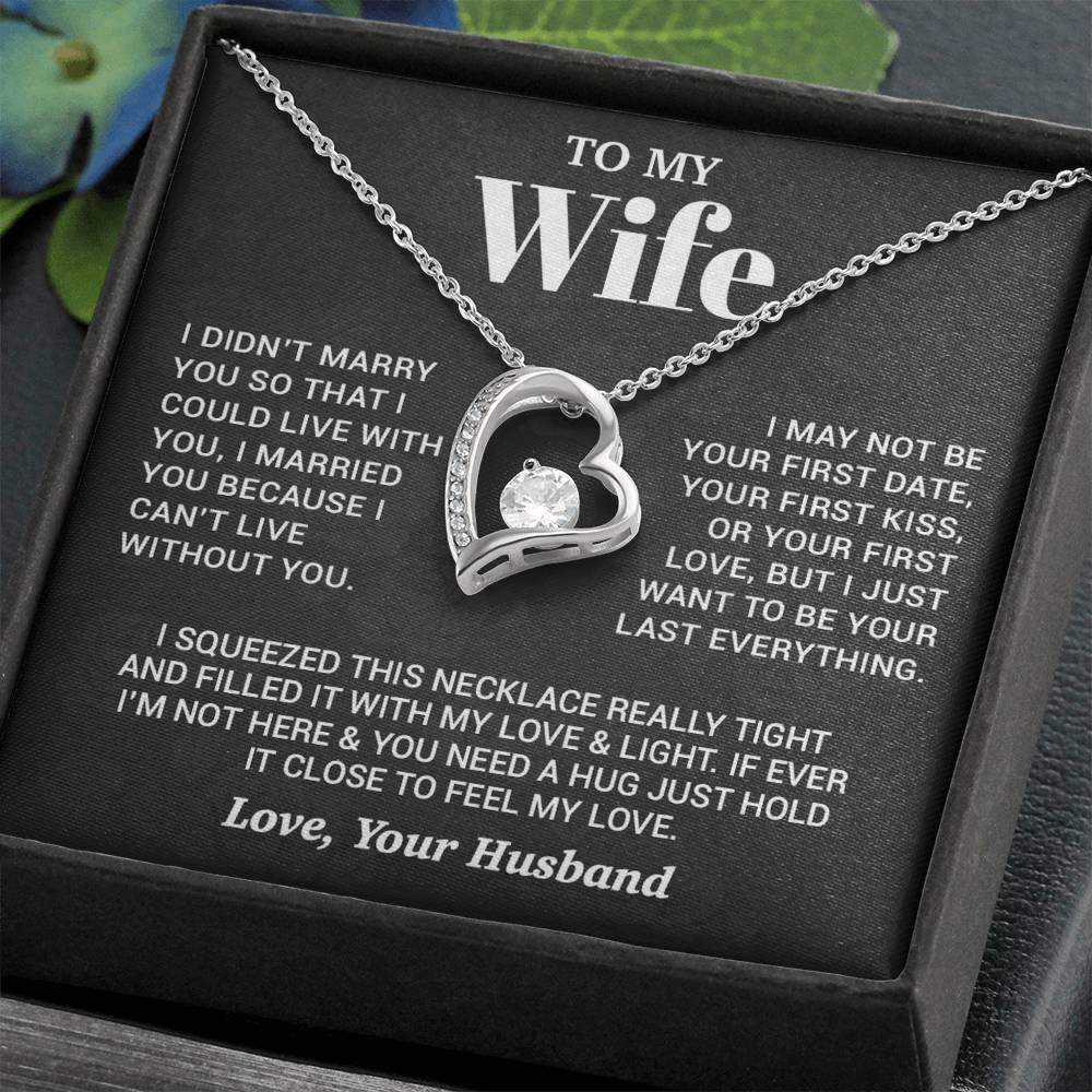 To My Wife Necklace, Christmas Gifts For Women, Anniversary Gift For Wife 27_9_Black