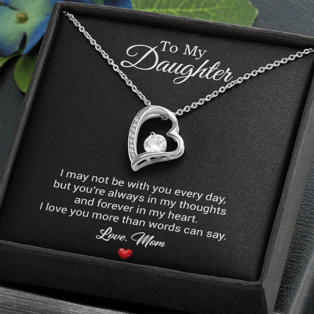 To My Daughter Necklace, Gift For Daughter From Mom, Daughter Mother Necklace