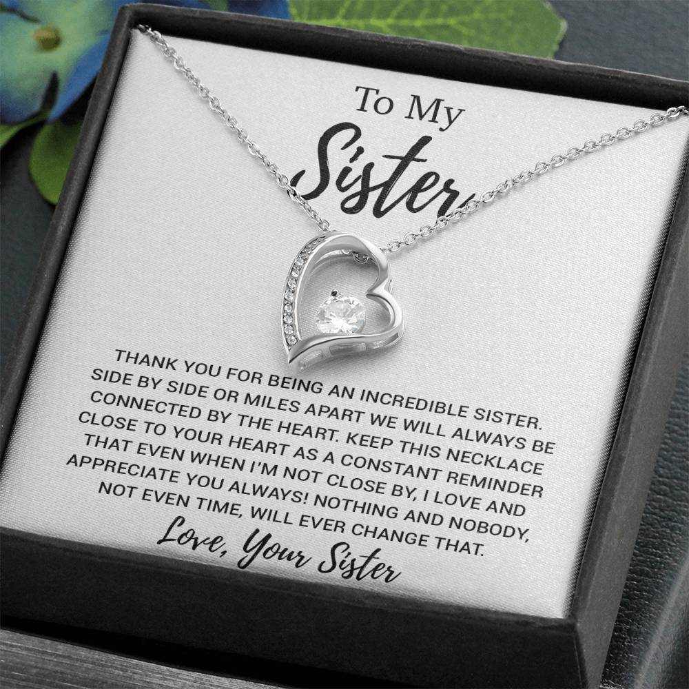 To My Sister Necklace, Brother to Sister, Birthday gift For Sister from Brother 13_8