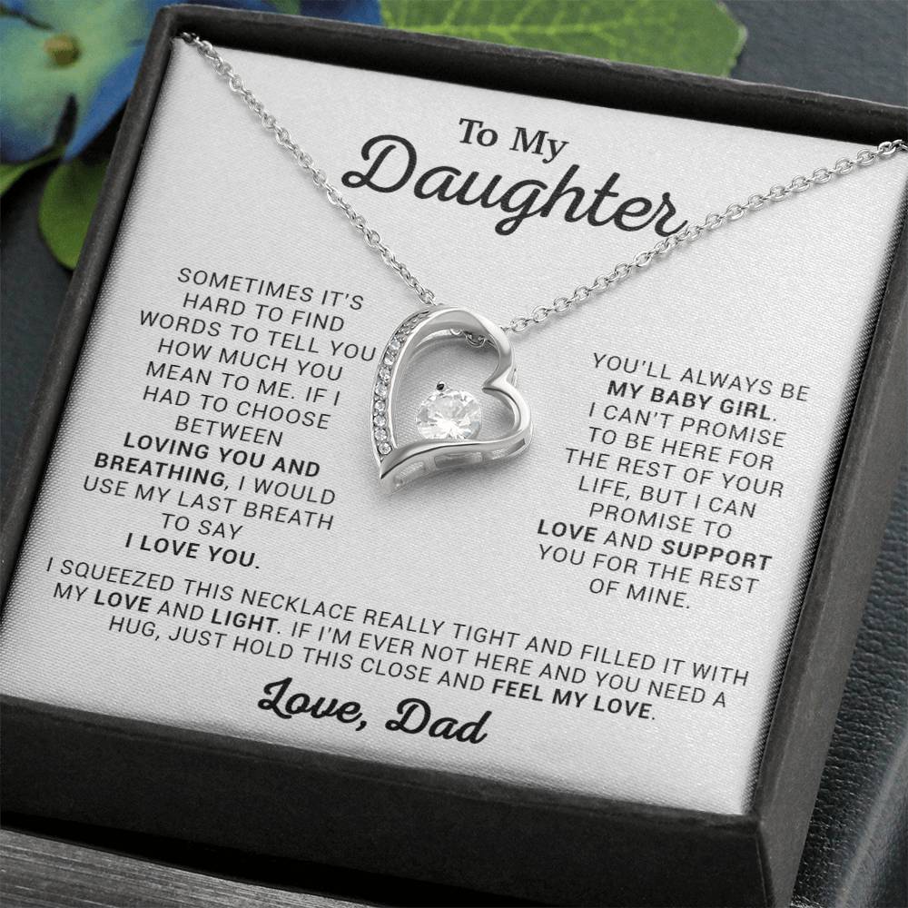 To My Daughter Necklace, Daughter Necklace, Gift For Daughter From Dad 9_4